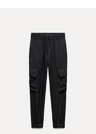 Легкі штани карго жіночі zara зара