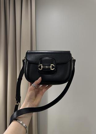 Сумочка horsebit 1955 mini bag black soft🤎 2