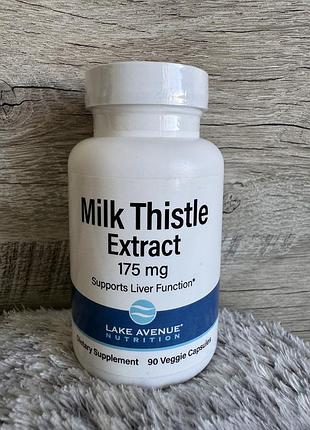 Біологічно активні речовини lake avenue nutrition milk thistle extract 175 mg 90 veggie capsules 175 мг 90 капсул