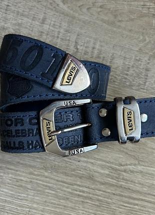Шкіряний ремінь levi’s 501