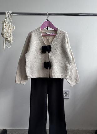 Кардиган zara з бантами