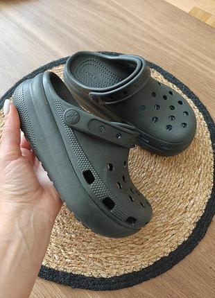 Crocs classic crush clog сабо шлепанцы на платформе 32 размер j2