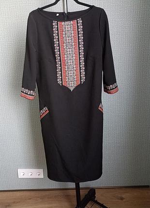 Платье вышиванка, р. м-l, укр. 52, новое