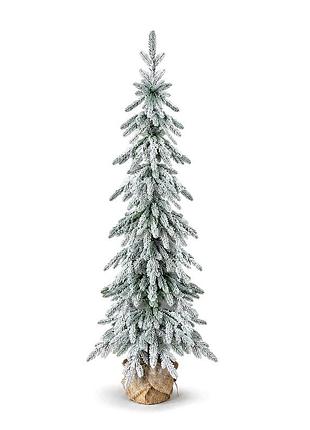 Елка литая заснеженная forest elf snow 120 см узкая в мешковине