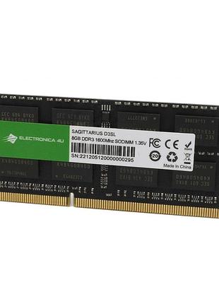 Electronica 4u 8gb ddr3 1.35v 1600mhz sagittarius d3sl оперативна пам'ять 8 гб ддр3 1600 мгц для ноутбука