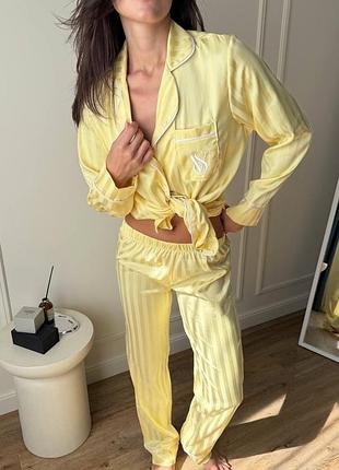 Піжама шовк victoria’s secret, шовкова піжама