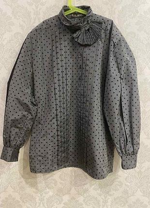 Колекційна шовкова вінтажна блуза escada by margaretha ley (100% шелк) made in w. germany розм. l/40