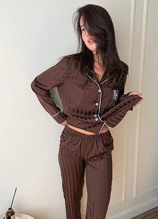 Піжама шовк victoria’s secret, шовкова піжама 3