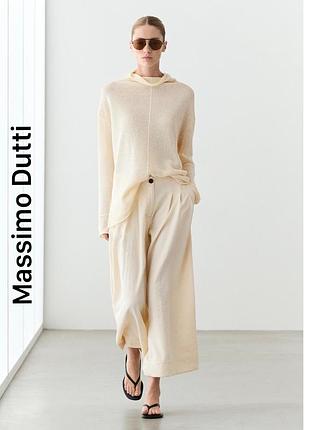 Элегантные широкие брюки-кюлоты massimo dutti
