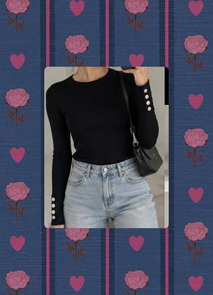 Дуже стильний теплий лонгслів 🖤🖤🖤