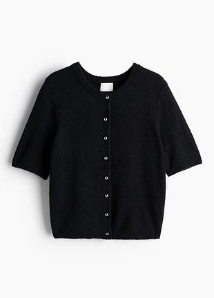 Кардиган h&m з коротким рукавом з вовною в складі