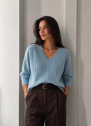 Кашеміровий светр scotland в коси johnstons cashmere 100% кашемір