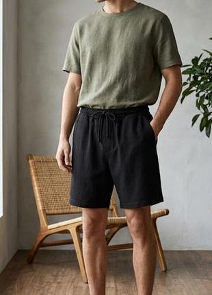 Шорты мужские трикотажные с текстурной ткани  zara m