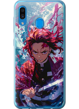 Чехол на samsung galaxy a30 2019 a305f танджиро камадо: клинок рассекающий демонов из пластика fch_0175770