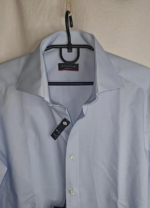 Нова чоловіча сорочка eterna modern fit (розмір 40 / m) — 100% бавона, non-iron