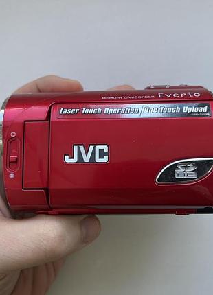Вінтажна y2k відеокамера 2000х камера jvc everio gz-ms100 konica minolta червона