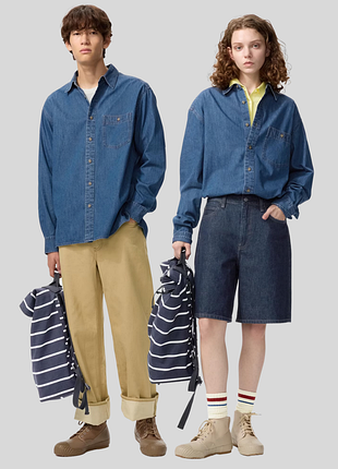 Сорочка оверсайз uniqlo (485772)
