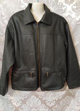 Мужская кожаная куртка david conrad viintage leather jacket, xl, 54-56