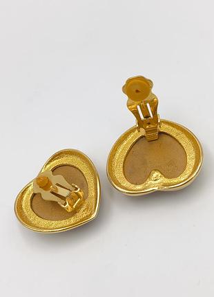 Серьги клипсы морозное стекло винтаж 3
