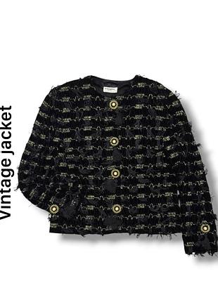 Винтажный бархатный жакет в эстетике ysl couture 80s