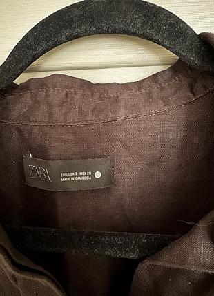 Нова сорочка 100% льон zara s 3