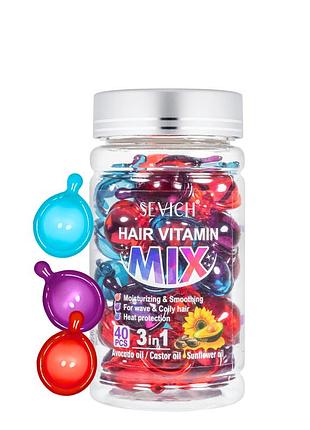 Витамины для волос микс sevich hair vitamin mix 3 в 1, 40 шт
