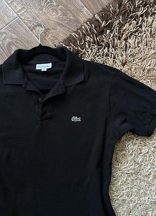 Чоловіче поло lacoste чорне 2