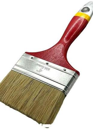 Кисть 4 английская деревянная ручка euro professional tools тм woffmann