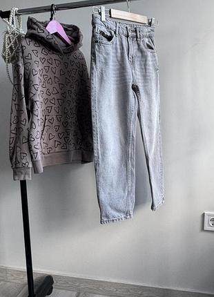 Джинси мом zara сірі