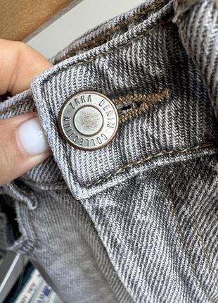 Джинси мом zara сірі 3