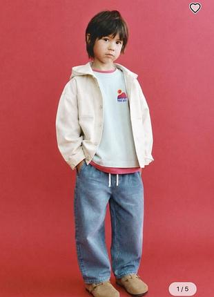 Джинси для хлопчиків світло-блакитні loose-fitting baggy jeans, розмір 104