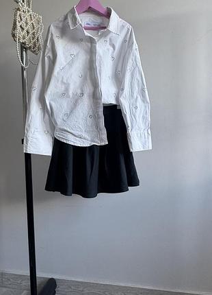 Сорочка zara в серцями 8