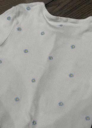 Кофта жіноча stradivarius біла з візерунком m 5