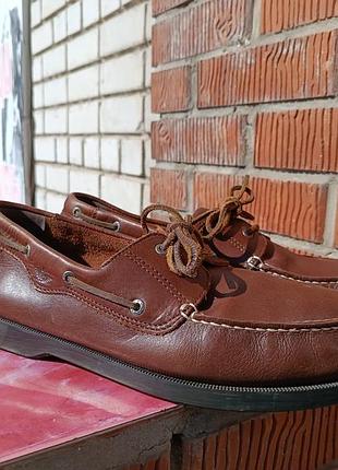 Чоловічі шкіряні мокасини / топсайдери dockers, оригінал, коричневі, р. 14 us (устілка 31,5 см)