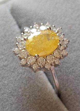 Кольцо "golden ice" 7