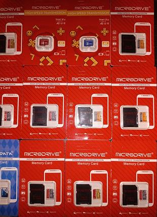 Карта памяти microdrive micro-sd 128, 256 гб до 90 мб/с, новая! 2