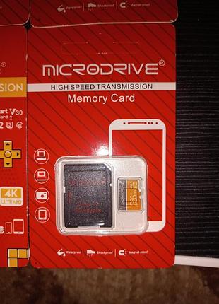 Карта памяти microdrive micro-sd 128, 256 гб до 90 мб/с, новая! 5