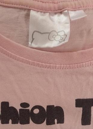Футболка дитяча hello kitty рожева 2