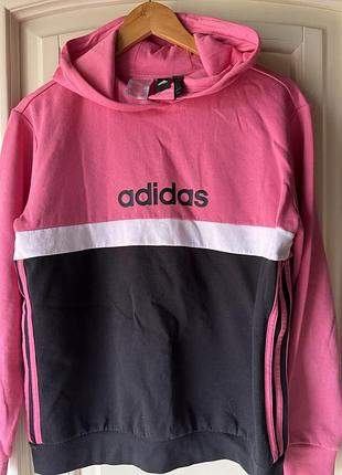 Худі жіноче adidas рожеве з чорним
