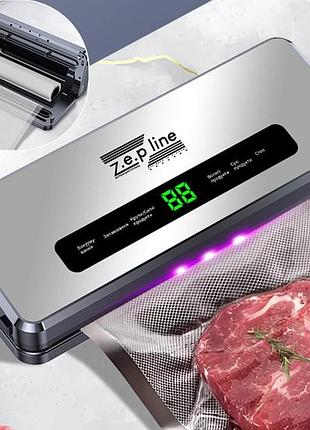 Вакууматор с 20 вакуумными пакетами и рулоном zepline zp-00358 200 вт серебристый 5229875