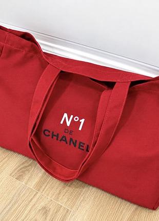 Сумка шопер  red tote bag #1 de chanel❤️