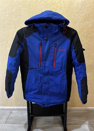 Куртка для хлопчика зимова синя з капюшоном 2xl (12-13 років)