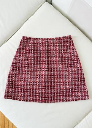 Pinko твидовая юбка мини 4