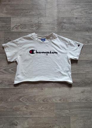 Укороченная женская футболка champion размер s