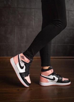 Nike air jordan 1 retro pink 🆕шикарные кроссовки найк🆕купить наложенный платёж