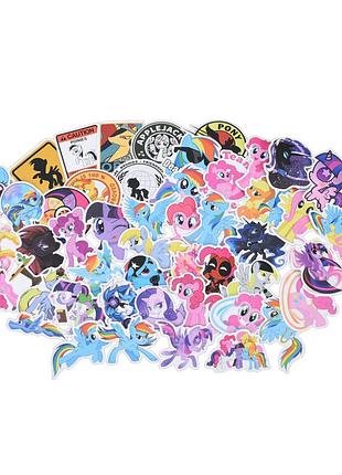 Детский набор наклеек "my little pony" yg0435-4, в упаковке 50 шт