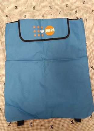 Рюкзак unfpa блакитний 56/47 см