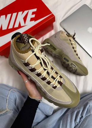 Nike air max 95 sneakerboot beige 8