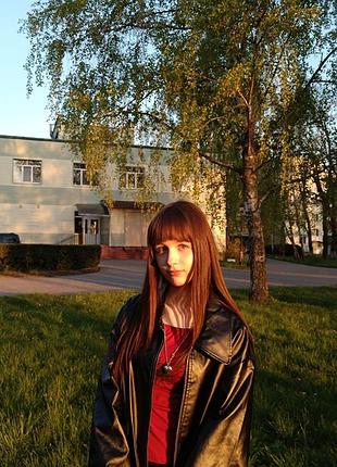 Куртка жіноча шкіряна чорна кожанка