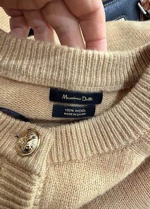 Вовняний кардиган massimo dutti р.s 6